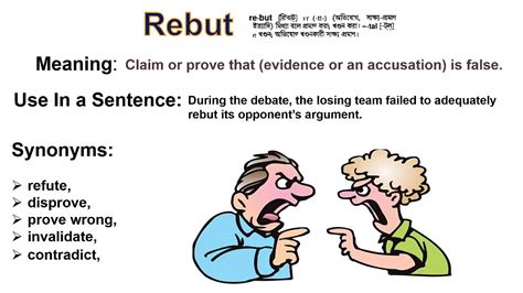 rebuttal synonym|counterclaim antonym.